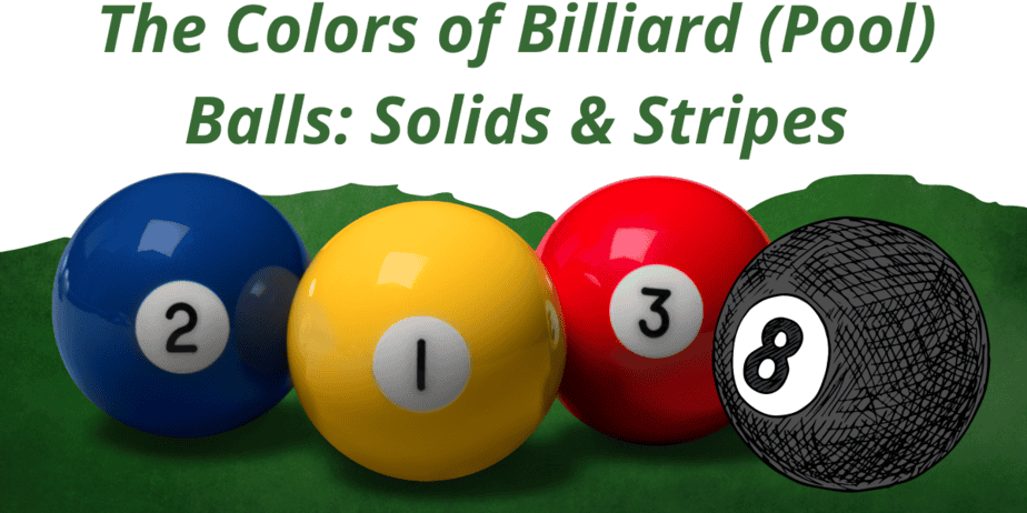 Colors of billiard shop balls